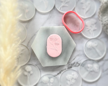 Monthly Flower Debossing Stamp | Fondant Debossing Stamp | Cookie Debossing Stamp